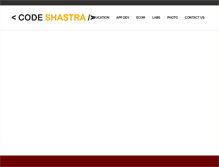 Tablet Screenshot of codeshastra.com